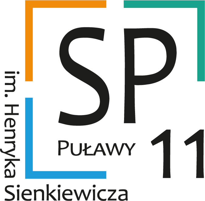 Logo Szkoły Podstawowej nr 11 im. Henryka Sienkiewicza w Puławach