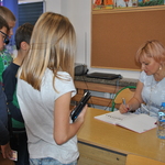 Spotkanie autorskie uczniów klasy 3a z pisarką Wiolettą Piasecka